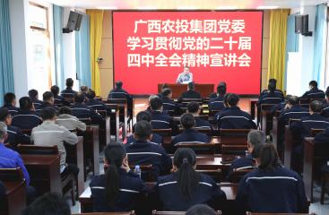 广农糖业领导班子成员深入宣讲党的二十届四中全会精神